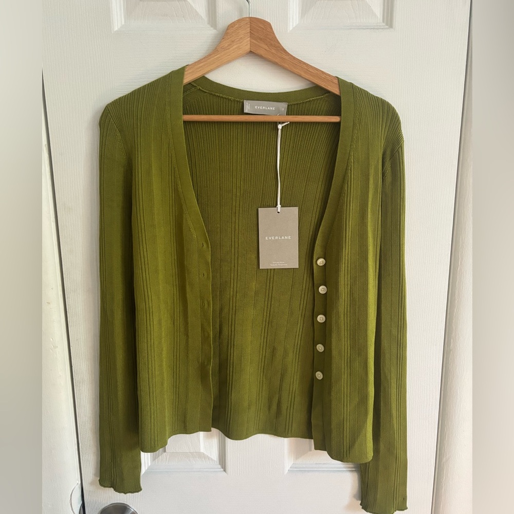 Everlane Olive Green Women's Cardigan